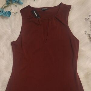 Express Women's Sleeveless Top - Rust